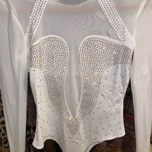 Bedazzled sparkle body suit